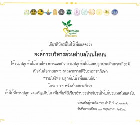 กิจกรรมปลูกต้นไม้